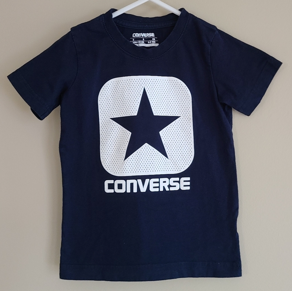 Converse navy short sleeved tee shirt